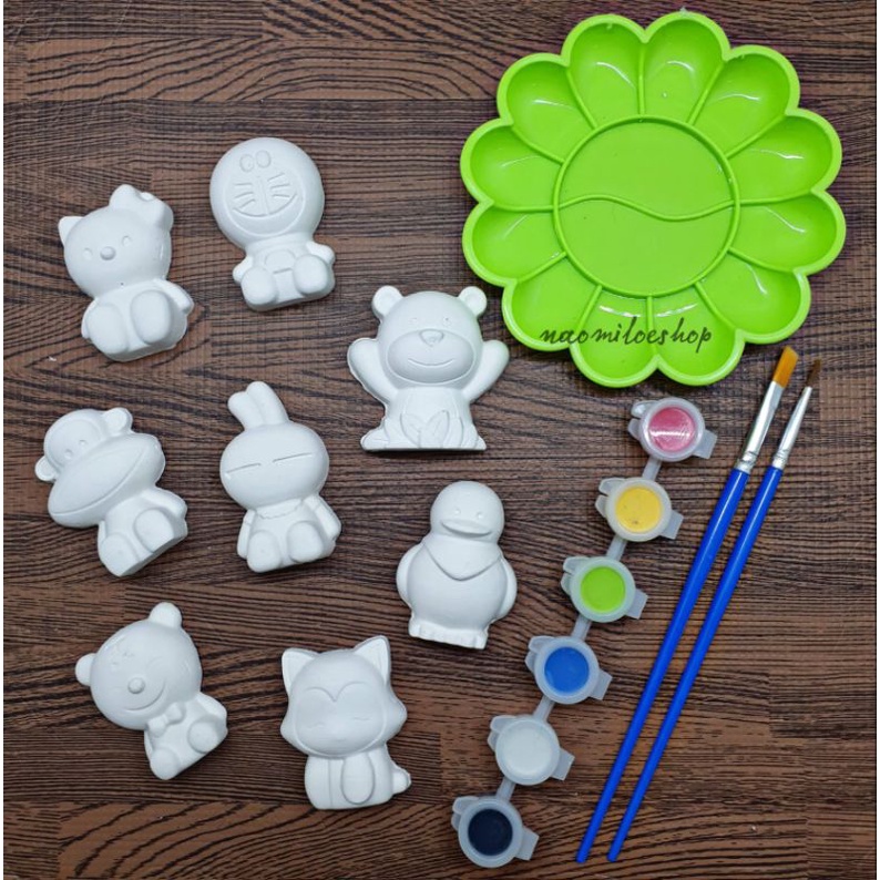 

Mewarnai doraemon mainan boneka melukis hello kitty pinguin toys cat air dan kuas