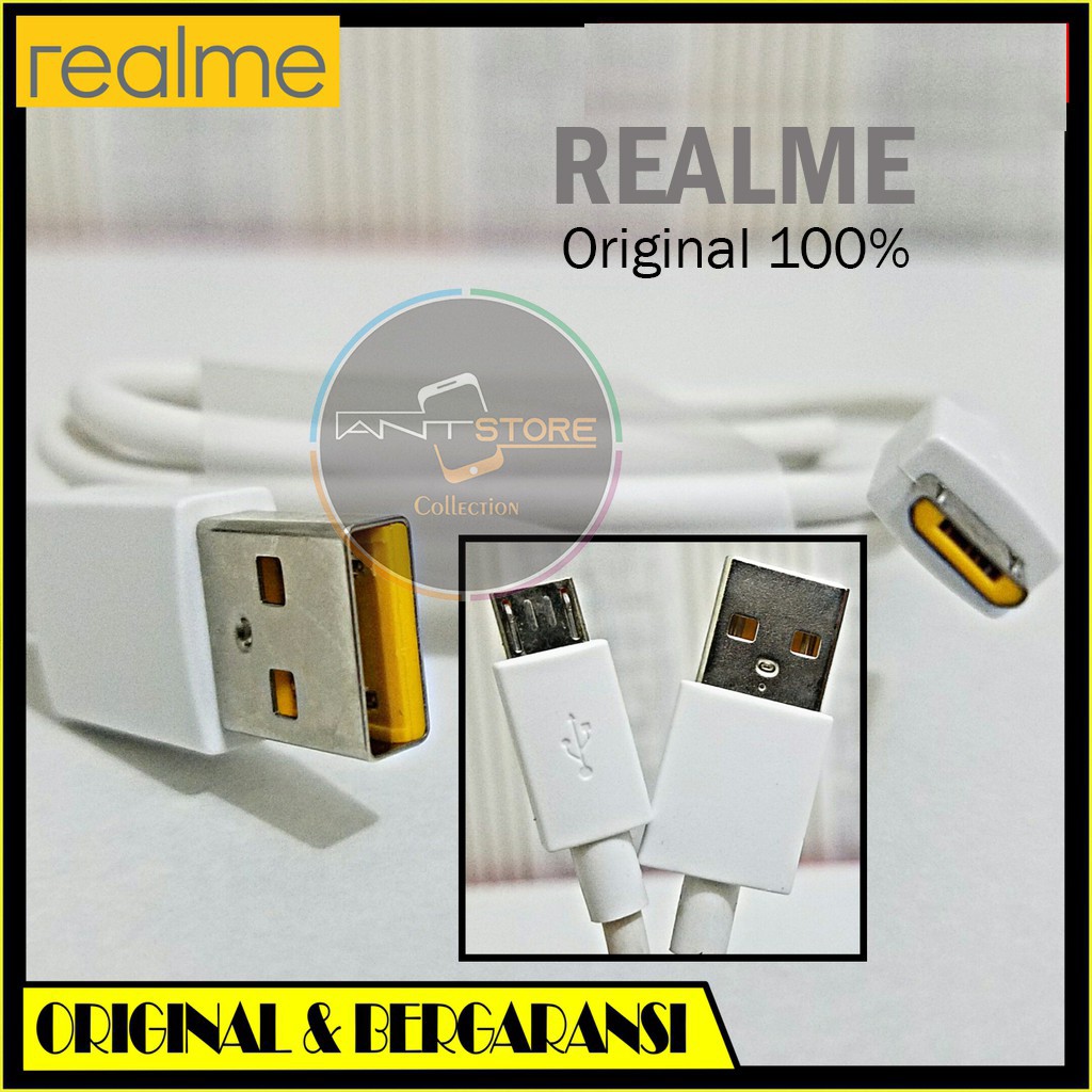 Kabel Charger Realme 5 5i 5s 5 Pro Micro Usb Original Fast Charging