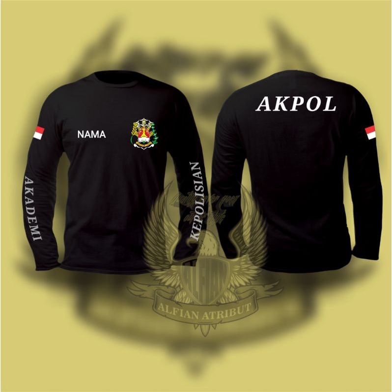 kaos akpol(AKADEMI KEPOLISIAN)kaos atasan akpol lengan panjang