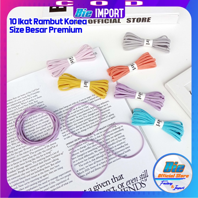 10 Pcs Ikat Rambut Korea Girl Super Elastis Premium Impor Best Seller