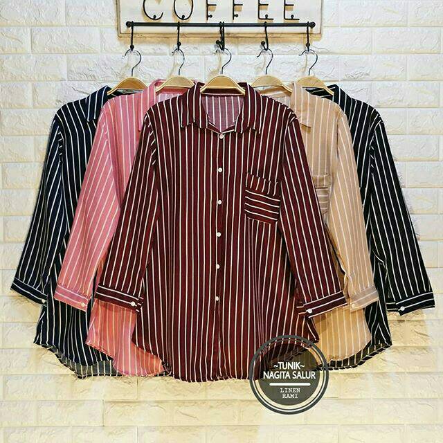 Tunik nagita salur linen