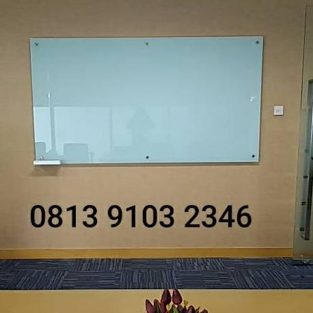 

Glassboard magnetik uk.80x100cm (5mm) / Papan Tulis Kaca