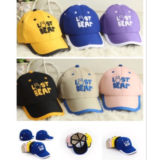 Topi Anak LAST BEAR Bordir Base Ball Fashion Baby Hat Balita