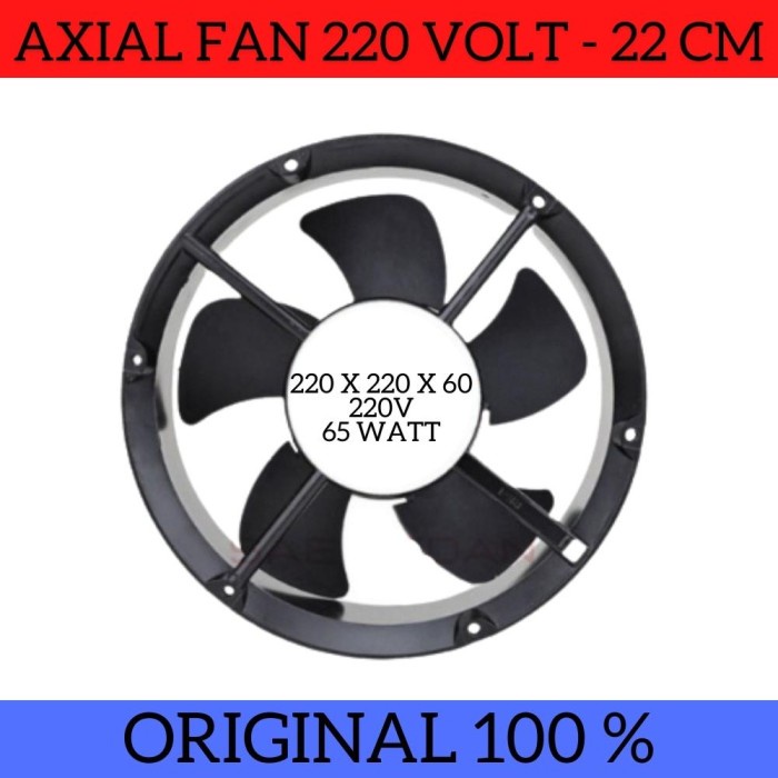 Cooling Fan Bulat 22cm 220x220x60 Video Kipas Rotary Fan 220 V AC