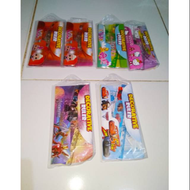 

Penggaris Set 4 in 1 karakter Anak