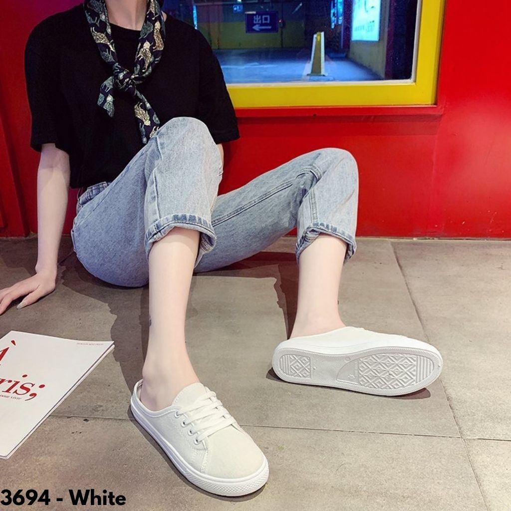 SEPATU SLIP ON WANITA MODEL TERBARU SIMPLE CASUAL WARNA UNIK IMPORT KUALITAS NYAMAN REMAJA 3694 BARU