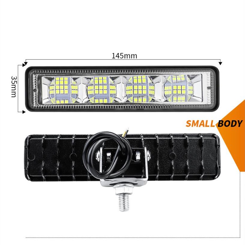 (LUCKID) 2pcs Lampu Sorot LED 200W Ukuran 6 &quot;Untuk Mobil SUV / Truk / Offroad