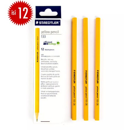 

Pencils : STAEDTLER YELLOW HEXAGON 2B-12Pcs