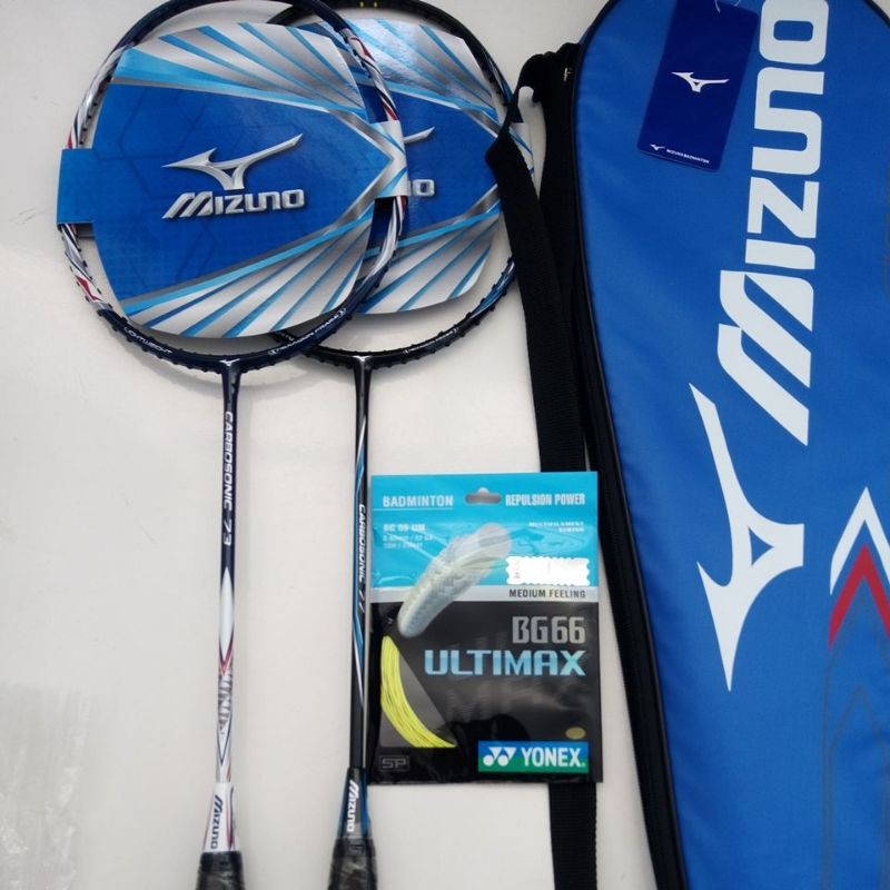 Mizuno CarboSonic 73 & 77 | Raket Badminton Mizuno Original