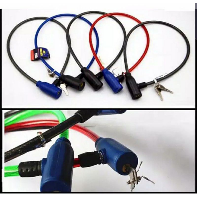 Kunci Gembok Sepeda / Bicycle Cable Safety Lock Berkualitas