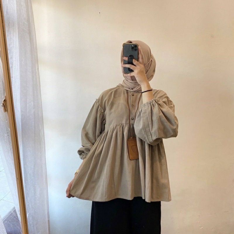 BELLA BLOUSE LINEN/BLOUSE LINEN/ATASAN LINEN