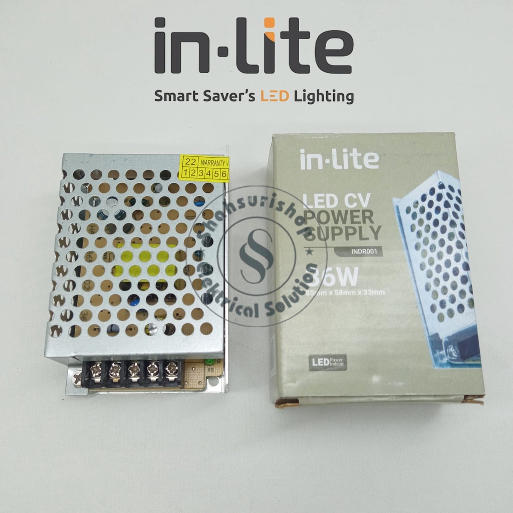 INLITE INDR001 TRAFO ADAPTOR BALLAST POWER SUPPLY JARING 36 WATT