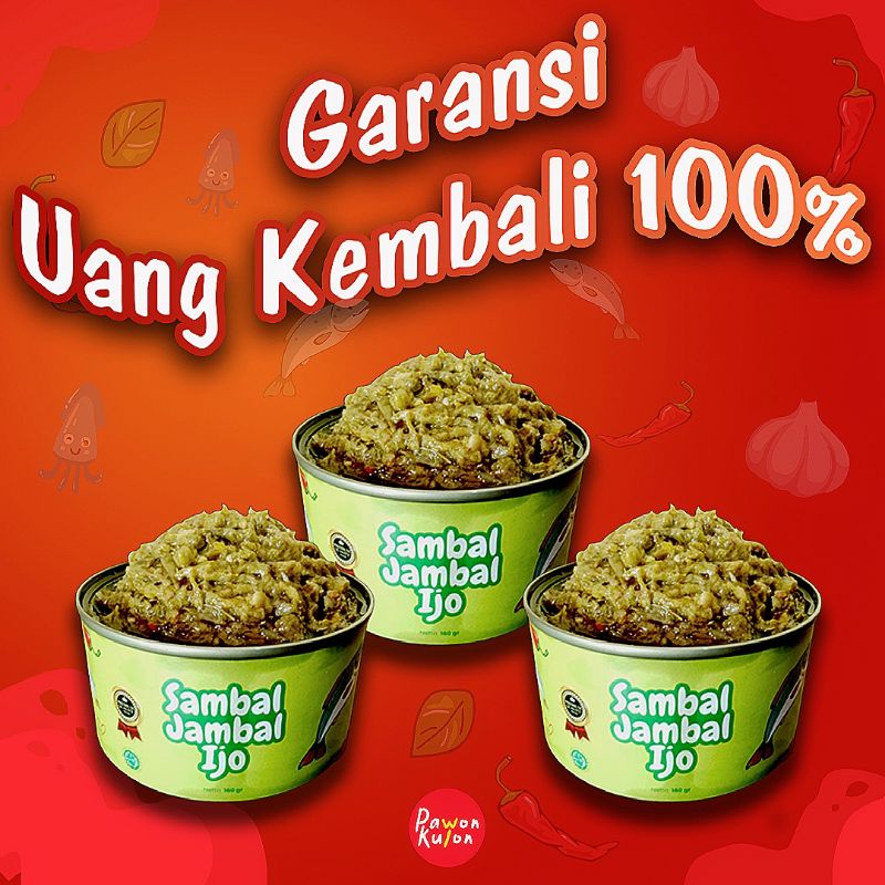 

Sambal pawonkulon - Set Sambal 3 Varian Sambel Jambal Ijo