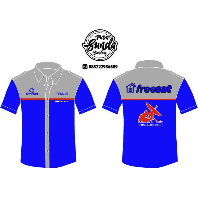 Baju freesat biru ok