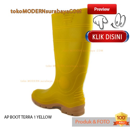 Ap Boot TERRA 1 YELLOW sepatu boots anti air sepatu banjir