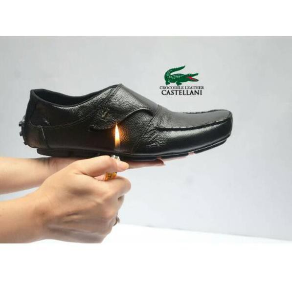 SepatuKulit Pria Crocodile SepatuPantofel Kulit Asli 100% .....