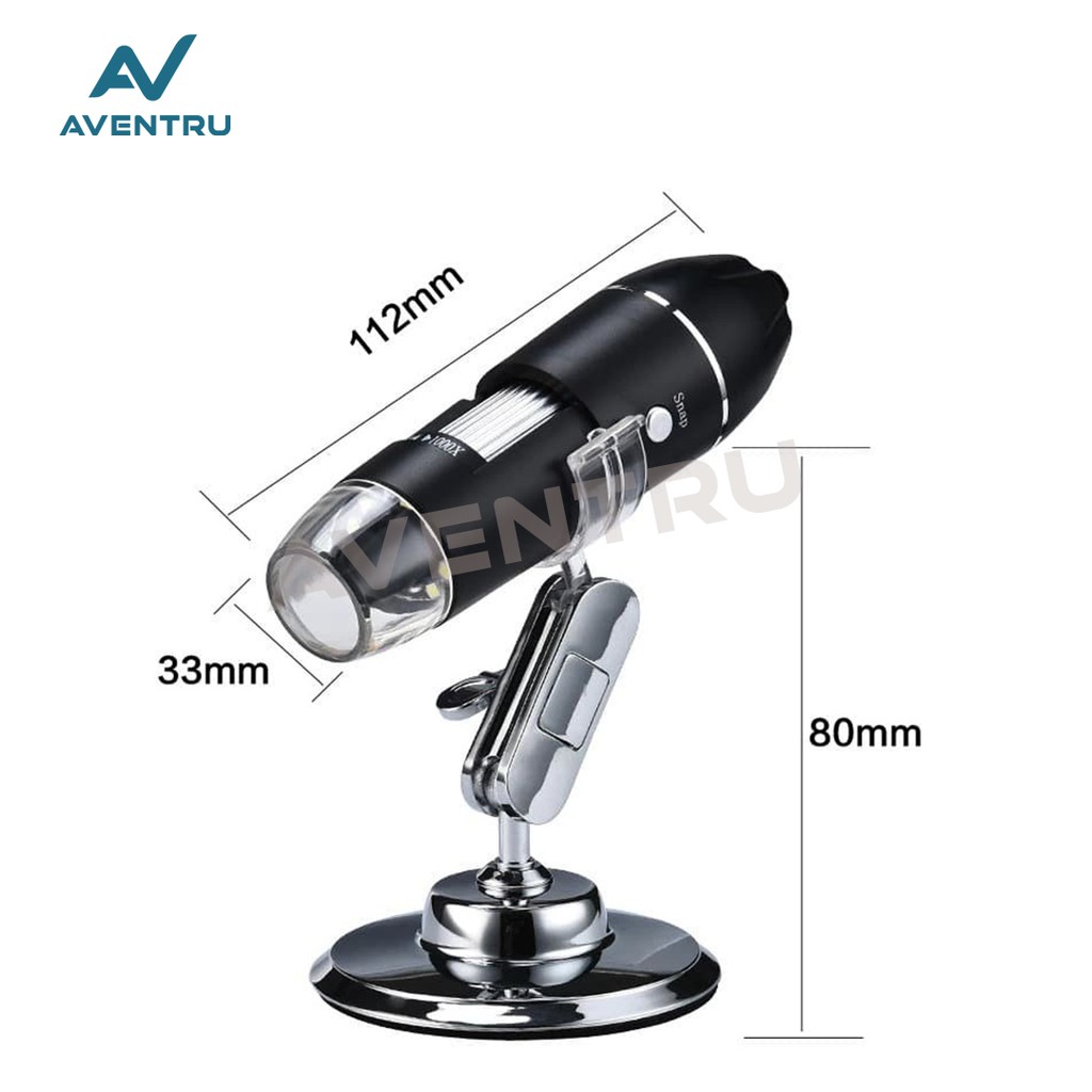 Digital Microscope Endoscope 1600x USB Mikroskop Endoskop LED Magnifie