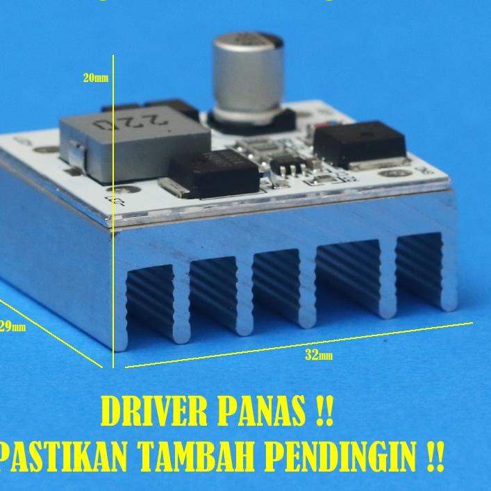 ツ Mini 4.8A LED Driver SST40 XML3 XHP70 GT Projie BiLed MCP CSP 7070 12V Berkualitas