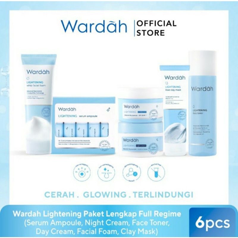 Ohmahibeauty- Wardah Paket Lightening Series | Skincare Wardah Lightening Original | Skincare Wardah