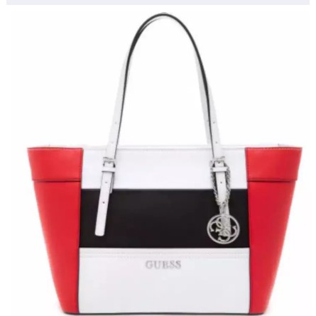 Guess Delaney Shoulder Bag - Red Multi - Tas Wanita Original Limited