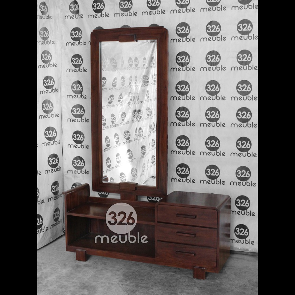 Meja Rias Minimalis - Meja Kaca Minimalis - Tolet Minimalis Retro