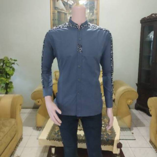 Baju Koko Pria Muslim Gus Azmi Syubbanul Muslimin Kombinasi Hadroh Azzahir Hilwa Ala Santri Terbaru!