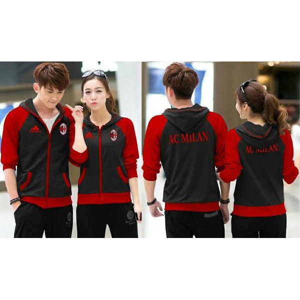 Terbaru !!!    Jaket Couple AC MIlan    Diskon