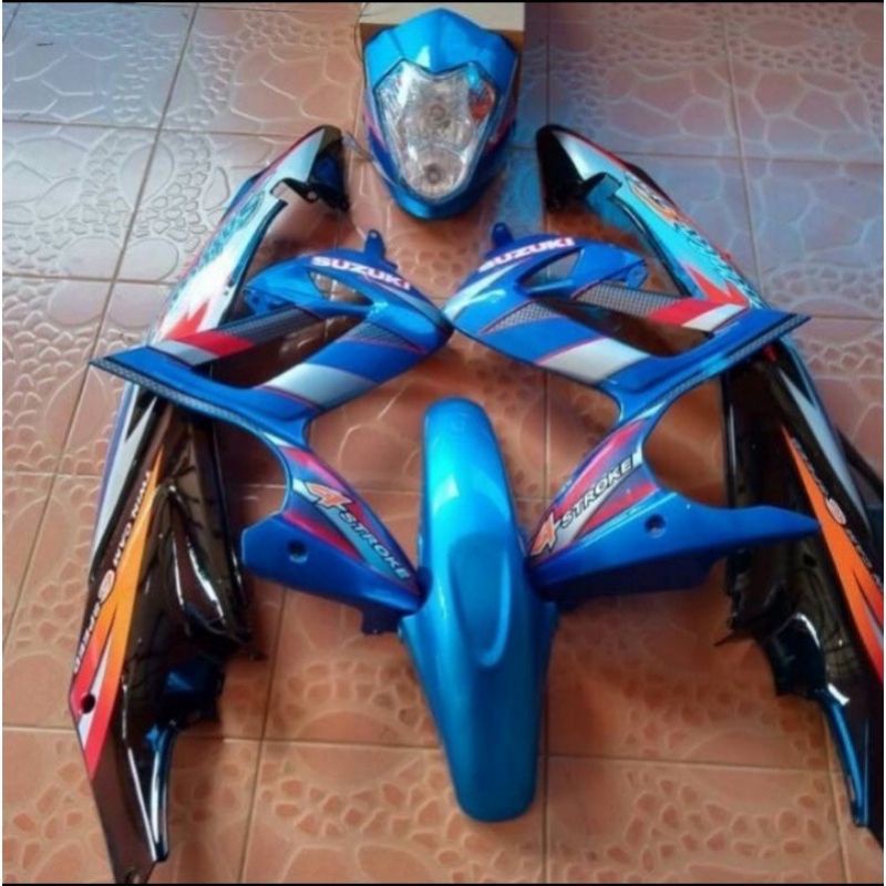 Cover full body halus SATRIA FU thailand CBU 2007 2008 plus striping