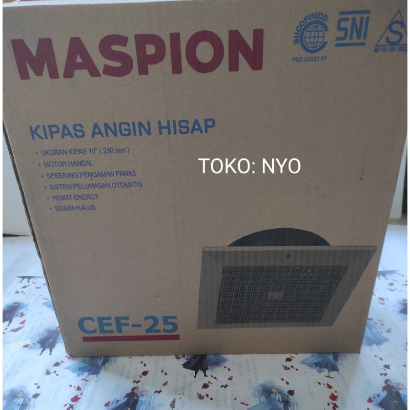 Celling Exhaust Fan Maspion CEF25/10&quot;Kipas Angin Hisap Langit-langit