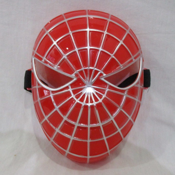 Topeng SPIDERMAN Bahan Plastik / Topeng Pahlawan Super Hero Avengers Gagah Perkasa