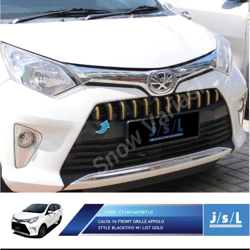 JSL Appolo Grill Depan Calya Front Grille Blacktivo Gold