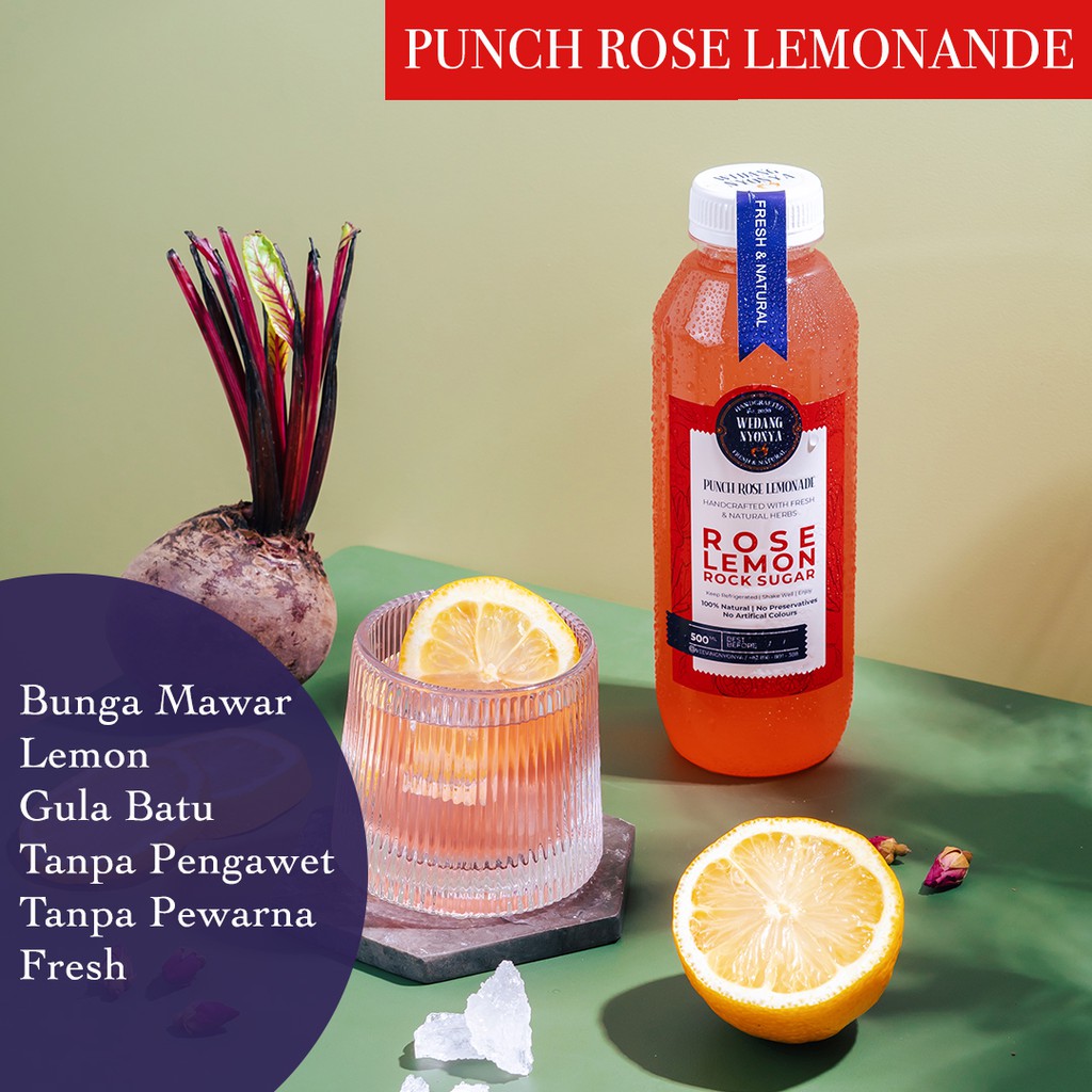 

Punch Rose Lemonande - Wedang Nyonya