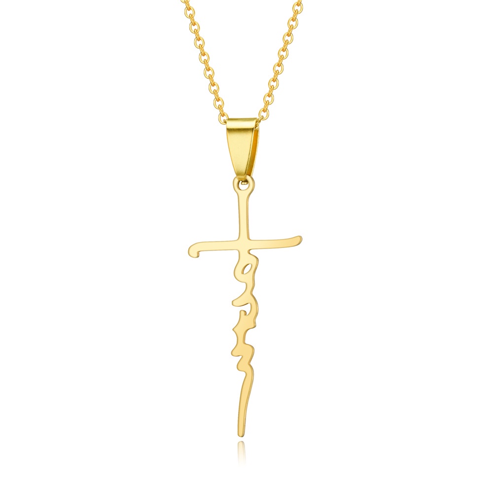 Kalung Emas Pria Wanita Titanium Asli Anti Karat Kalung Flat Kilau Emas Gold Cowok Cewek Cowo Cewe