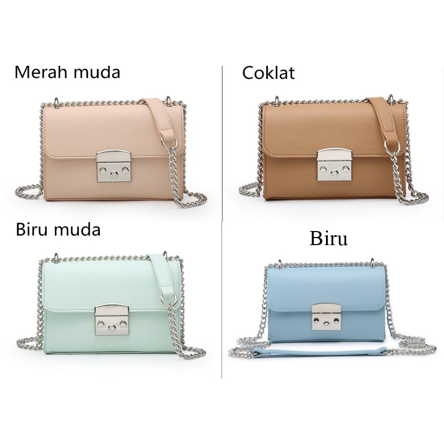 CKBAGS - TAS WANITA BERSKH4 TALI RANTAI TAS SELEMPANG SLING BAG TAS BAHU  MODE FASHION IMPORT #3039