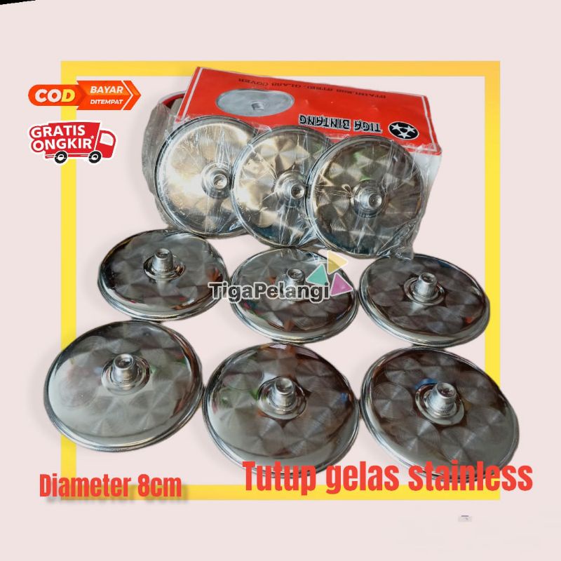 Tutup gelas stainless