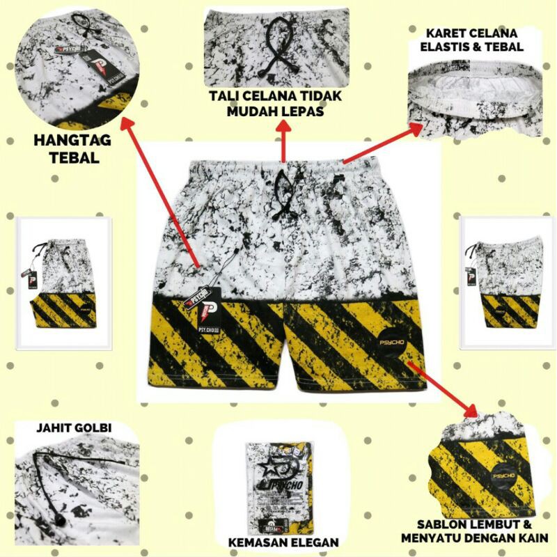 CELANA BOXER PRIA WANITA || BOXER MOTIF GARIS LINE || BOXER DISTRO || BAHAN ADEM