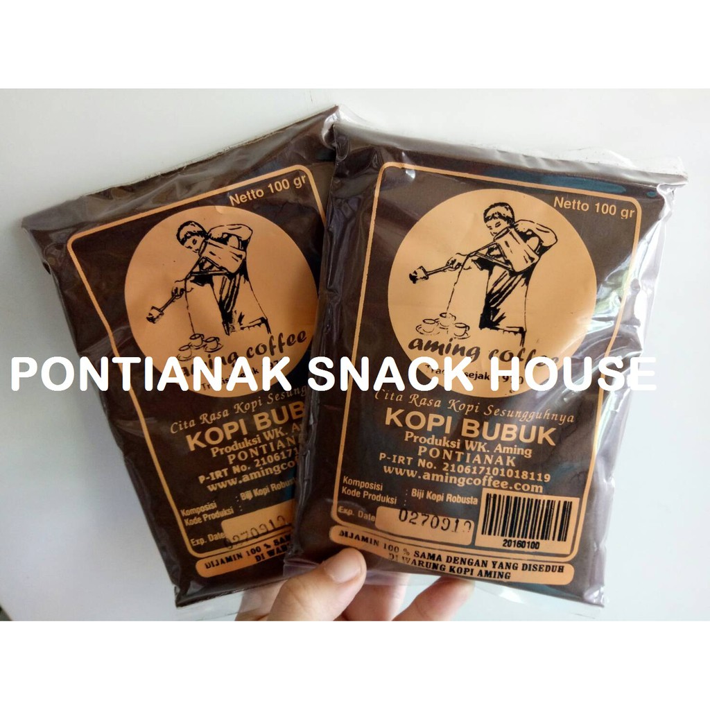 

Kopi Bubuk AMING Khas Pontianak - 100 GR