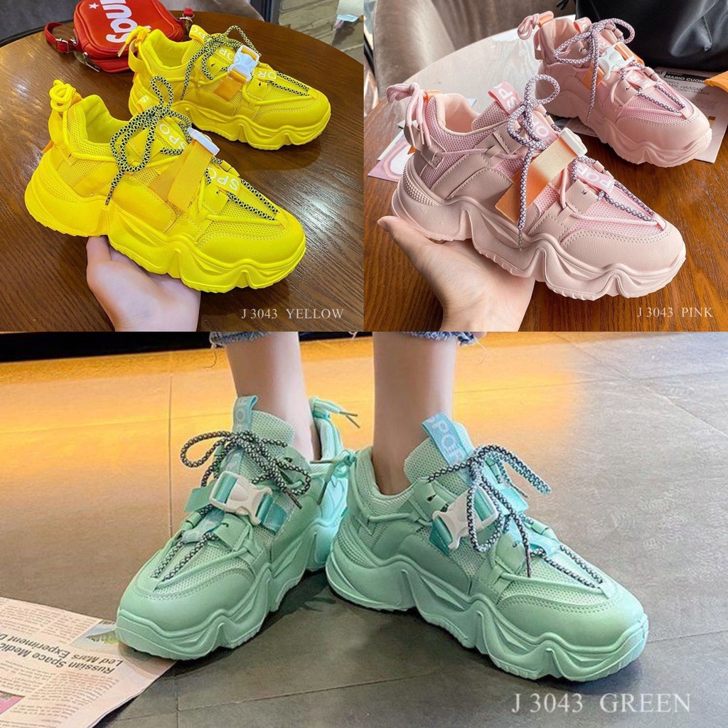 SEPATU WANITA SNEAKER ALA KOREA DAVON 3043