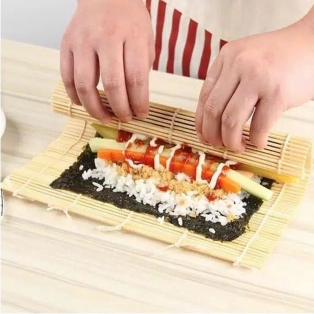 Gulungan Sushi Roll Bambu Roller Mat Penggulung Sushi Bamboo