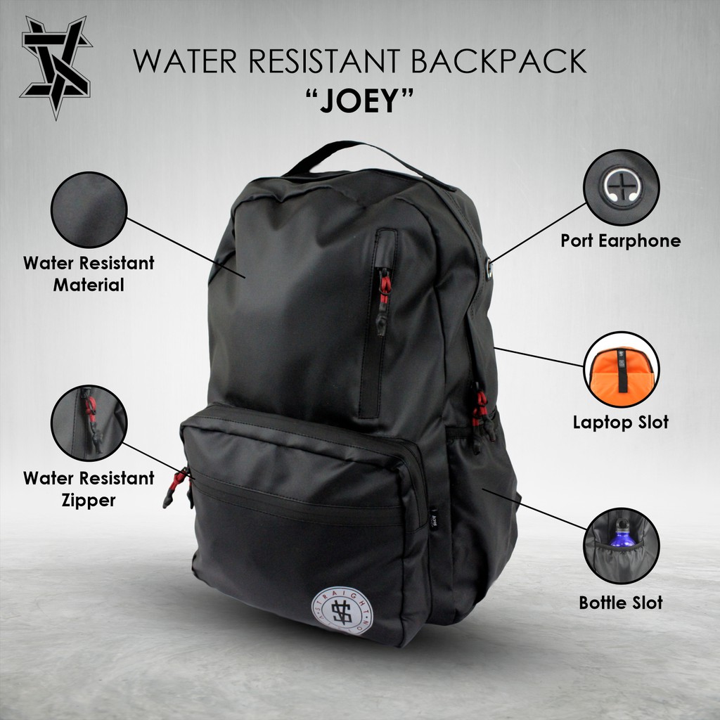 water resistant backpack