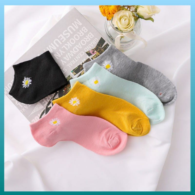 Kaos Kaki Semata Kaki Bunga Daisy Ankle Sock