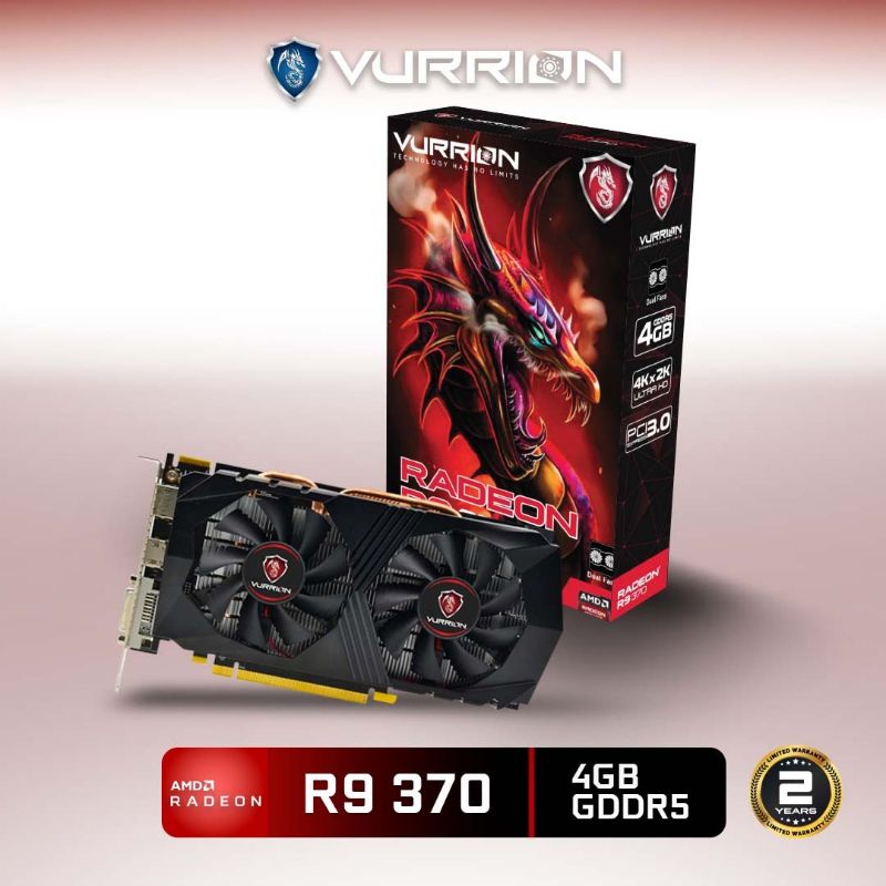 VGA AGS VURRION AMD RADEON R9 370 4GB DDR5 256-bit REAL CAPACITY