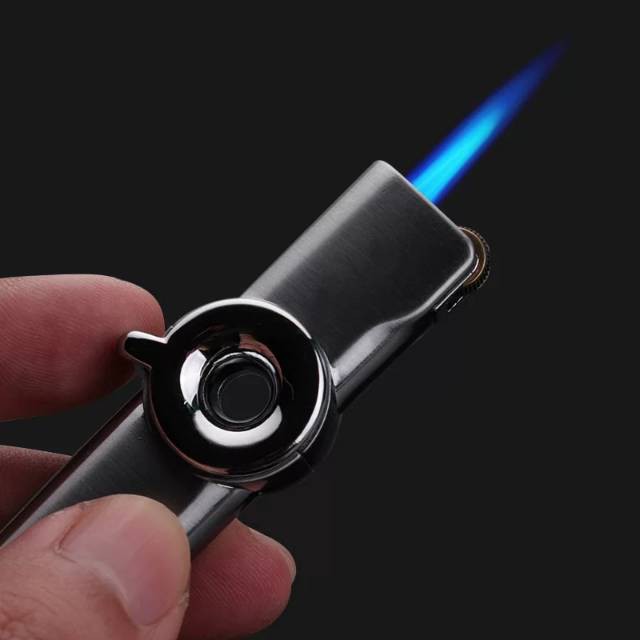 mancis korek api bara gas isi ulang AOMAI 7106 torch lighter unik