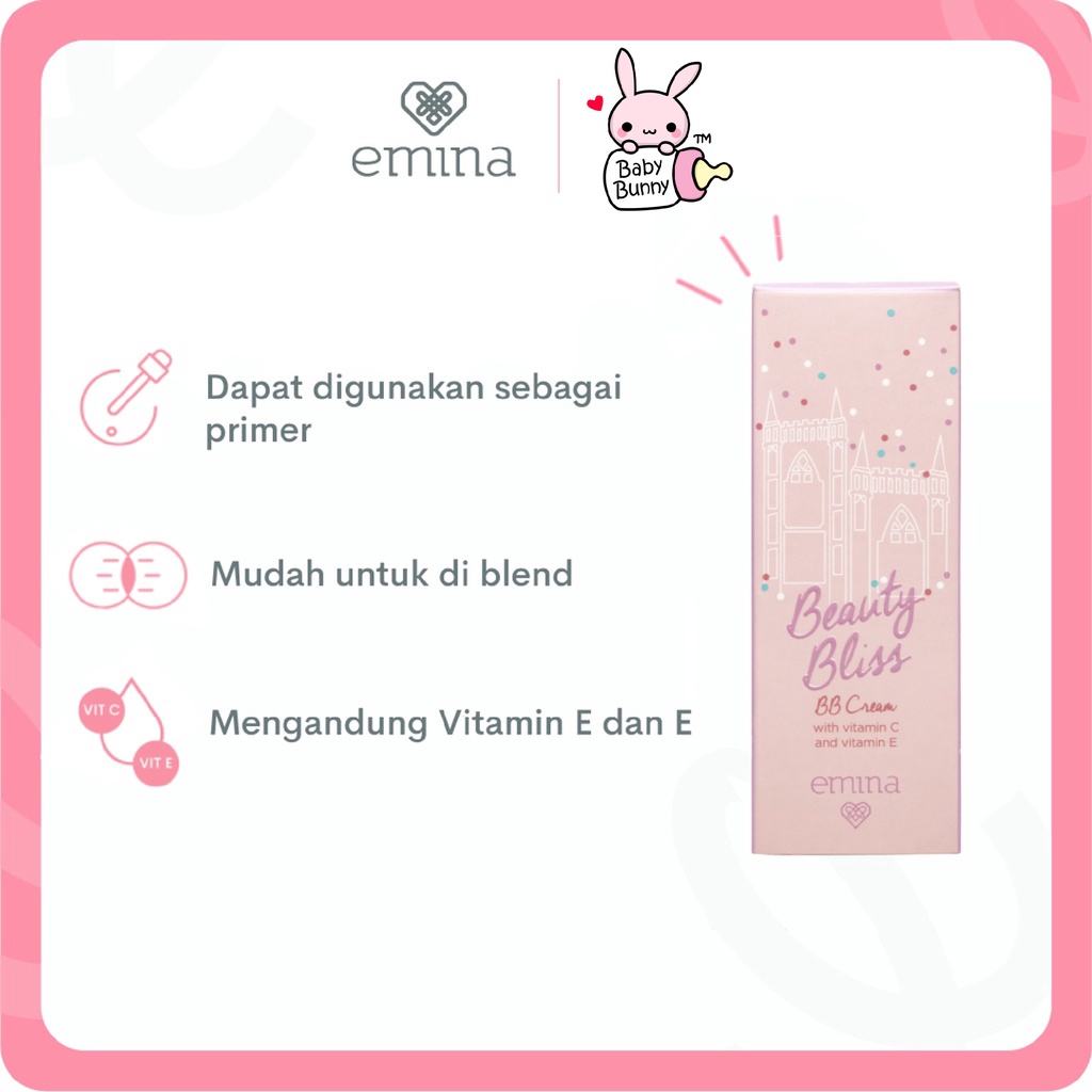 ❤ BELIA ❤ EMINA Beauty Bliss BB Cream 20mL | Light Natural Caramel bbcream