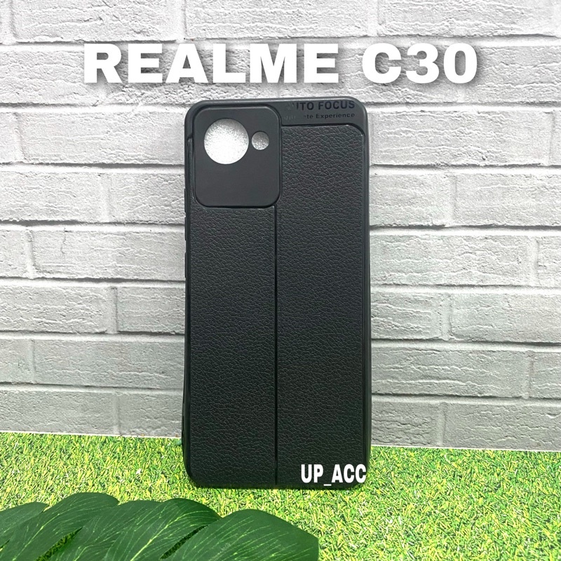 REALME C20 C30 Auto Focus Silikon Hitam Kulit Jeruk / AUTOFOKUS SOFT case