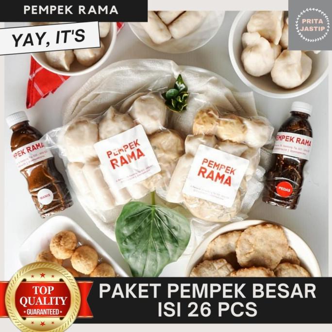 

Pempek Rama Bandung Kemasan Vakum Paket Pempek Besar Isi 26 Pcs