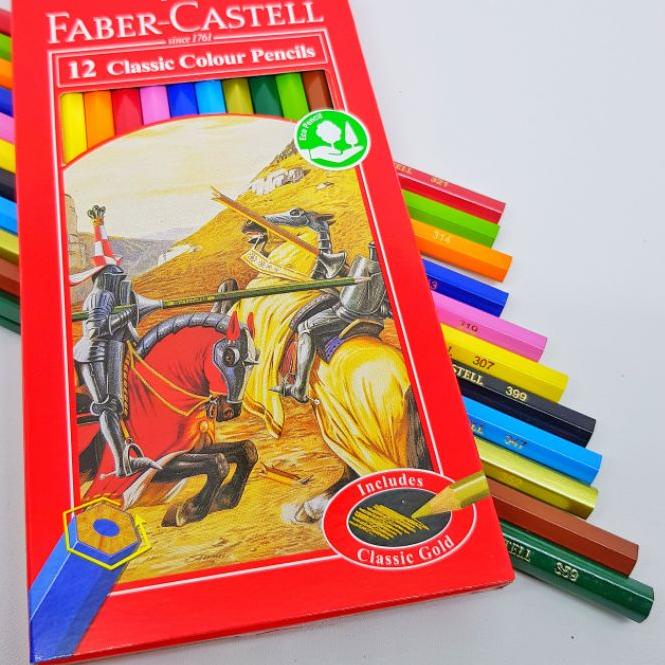 

Dapatkan Segera Ⓜ Faber Castell 12 Classic Colour Pencil / Pensil Warna PANJANG''