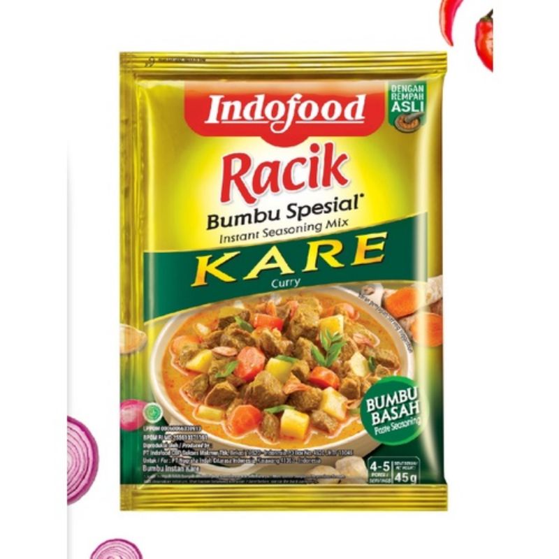 

Bumbu indofood Kare atau Kari