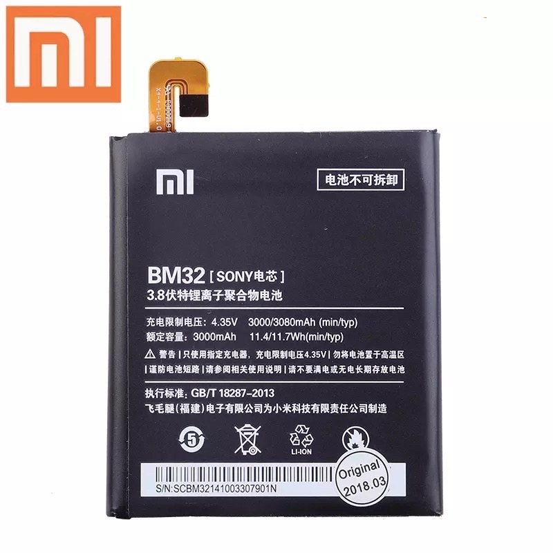 BM32 BATERAI XIAOMI MI4 Mi4W - ORI 100 %