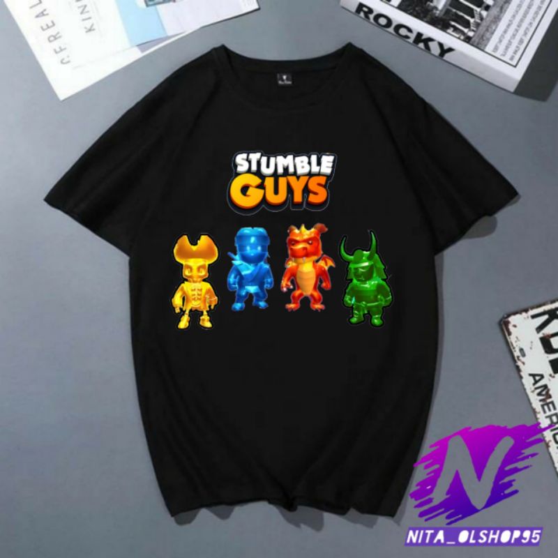 baju stumble guys kaos stumble guys baju kaos anak stumbel epic populer